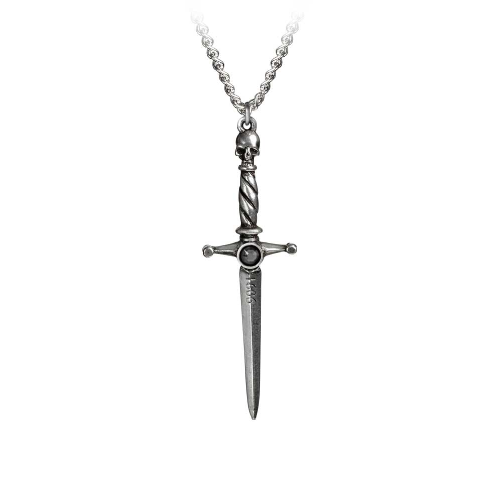 Alchemy - HAND OF MACBETH DAGGER Necklace - Silver coloured